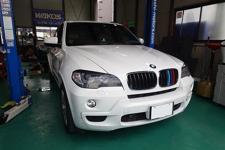 BMW　X5　E70　DSC・ABS警告灯点灯修理　DSCモジュール　中古　交換