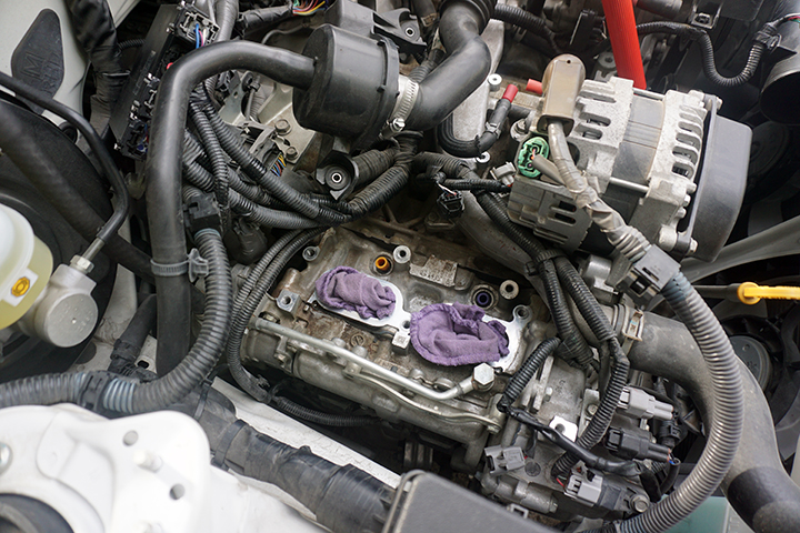 トヨタ　86　ガソリン臭い・ガソリン漏れ修理　インジェクターOリング交換　
BRZ