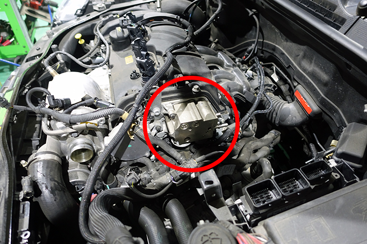BMW MINIクラブマンR55　エンジンチェックランプ点灯修理 フューエルポンプ交換