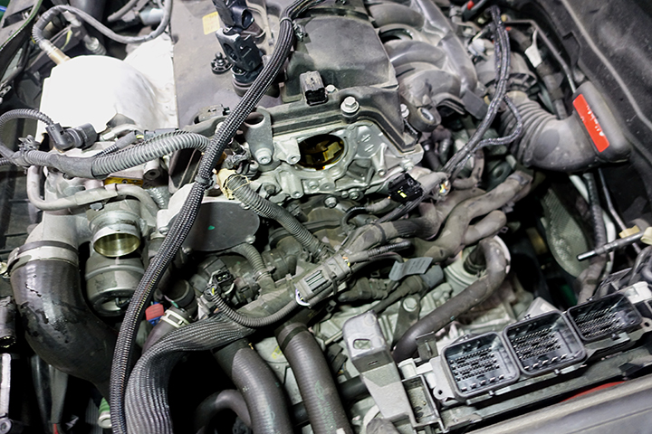 BMW MINIクラブマンR55　エンジンチェックランプ点灯修理 フューエルポンプ交換