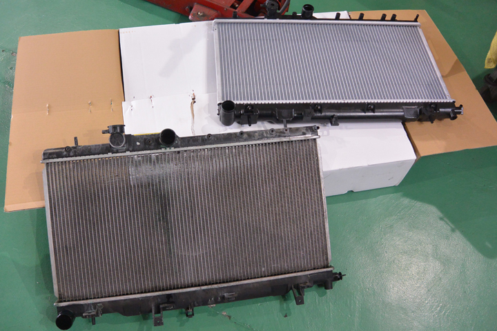 【EJ20搭載車】スバル インプレッサ・レガシィ　ラジエータークラック修理