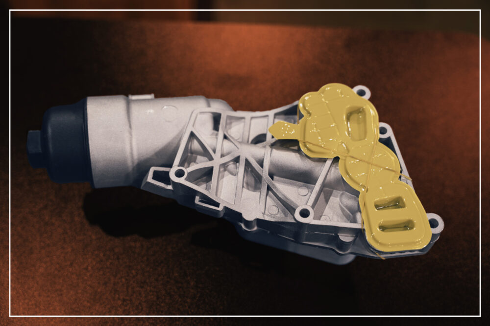 【KM Performance】第3世代MINI F56 F55 F54 F60 F57 F45 F46 F48 BMW フルアルミ製強化 オイルフィルターハウジング オイル漏れ 冷却水漏れ